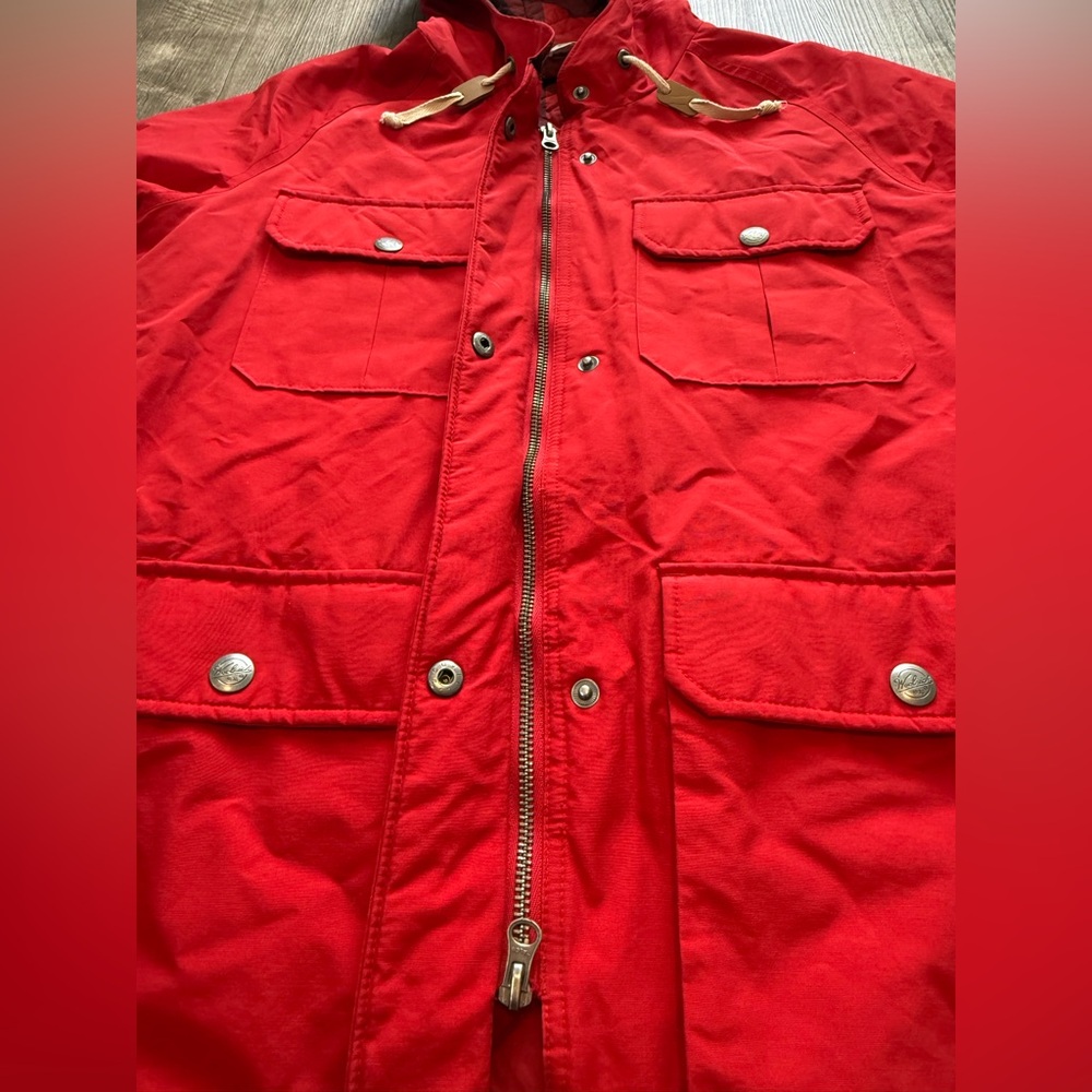 Woolrich Womens Advisory Mountain Parka 15194 Red Wool Insulated Waterproof Sz M - Picture 5 of 12